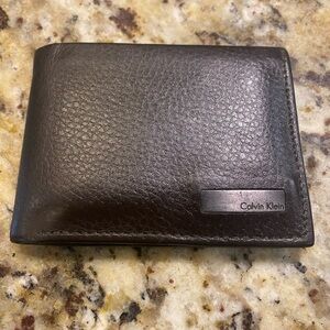 Calvin Klein Men's Black Leather Wallet